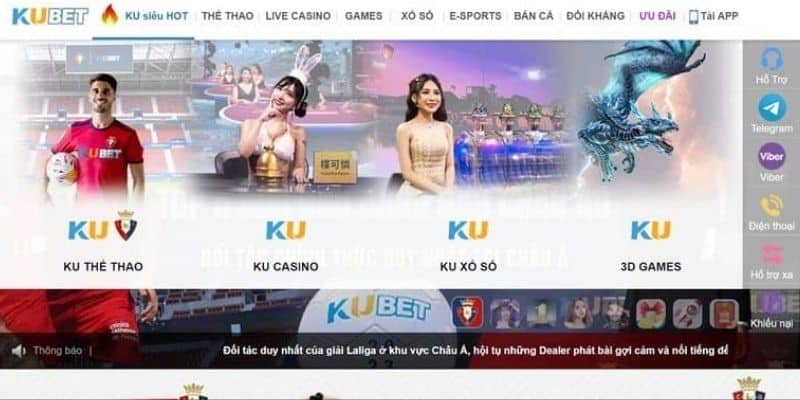 Giới thiệu Kubet - Kho game đa dạng và hấp dẫn từ thể thao đến casino