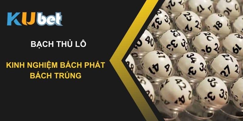 Kinh nghiệm chọn bạch thủ lô tại Kubet bách phát bách trúng